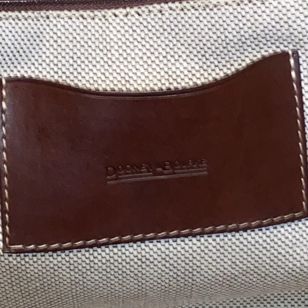 Dooney & Bourke Pumpkin Burnt Orange Monogram Canvas Small Tote,New without tags - Picture 9 of 15